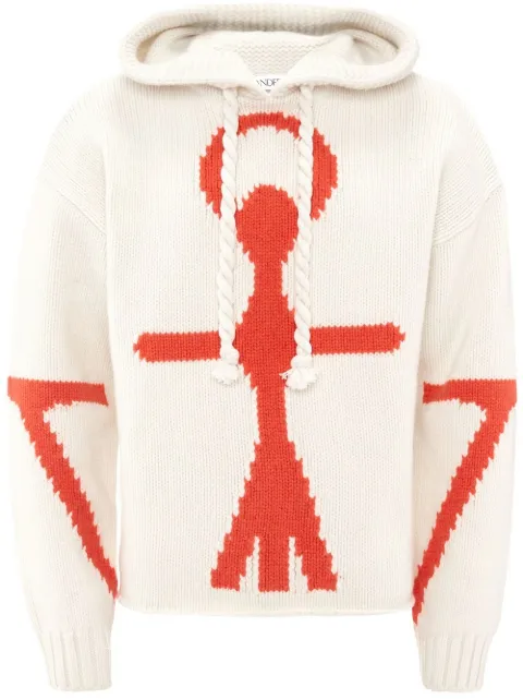 JW Anderson Anchor Logo merino hoodie
