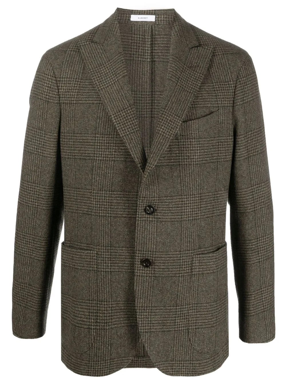 

Boglioli houndstooth single-breasted blazer - Green