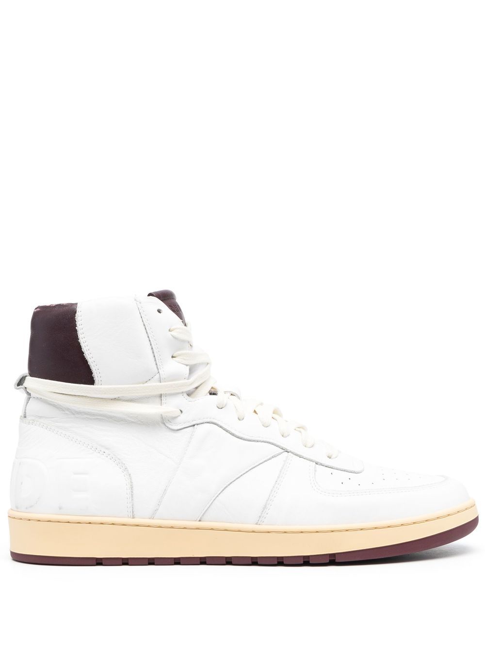 Shop Rhude Rhecess High-top Sneakers In White