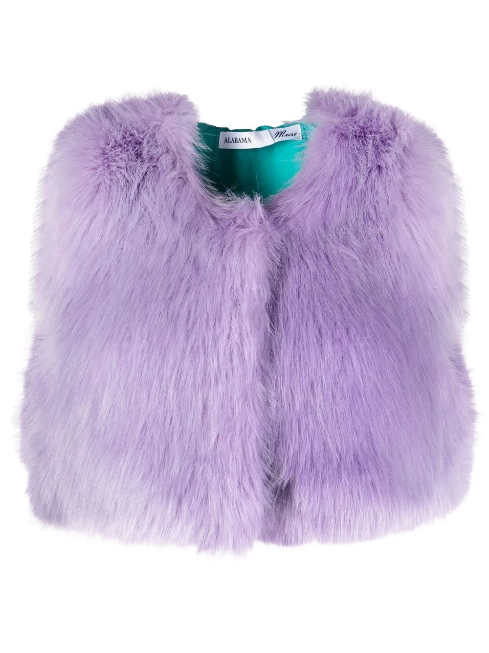 

ALABAMA MUSE faux-fur cropped gilet - Purple