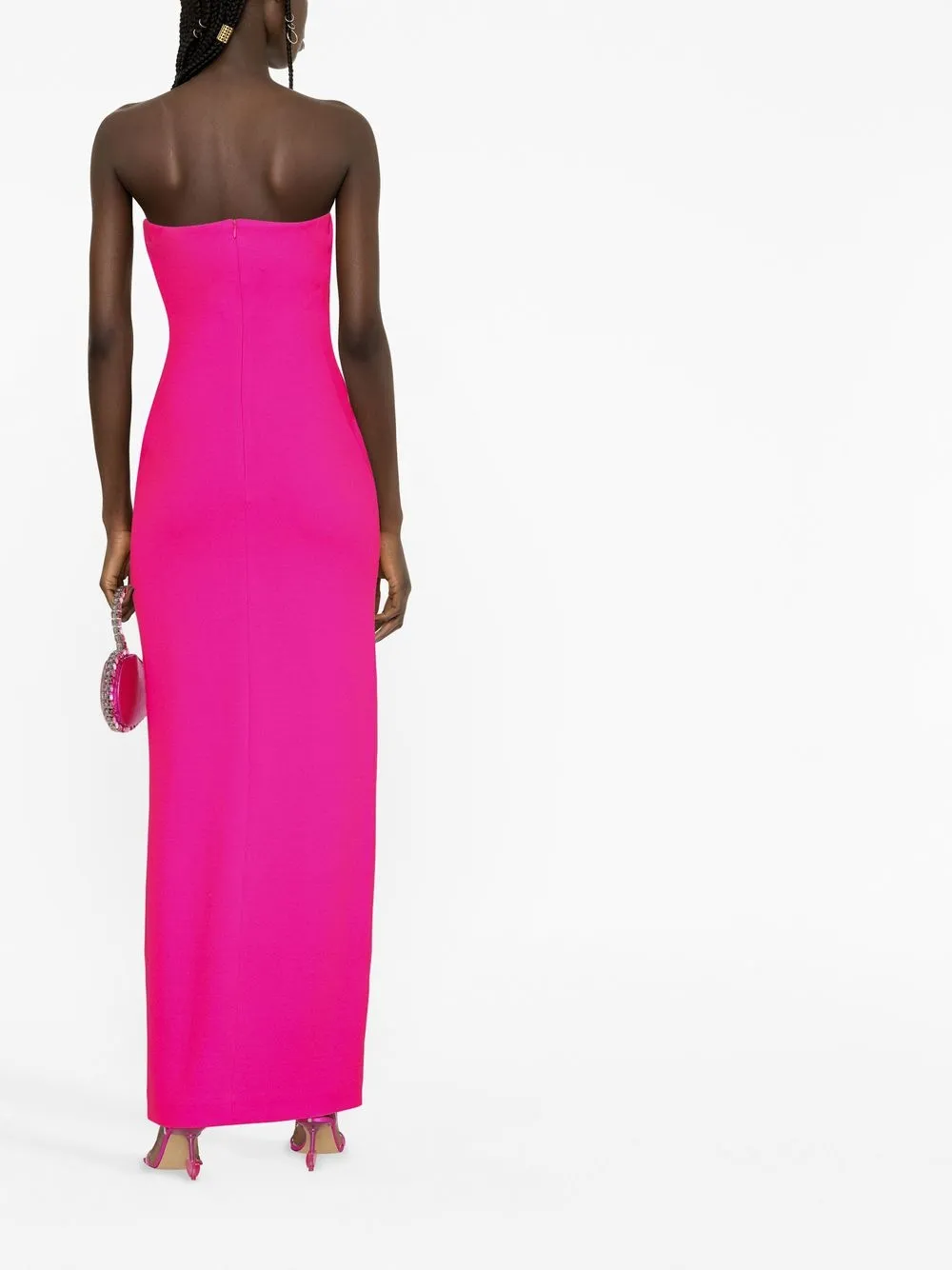 strapless maxi dress