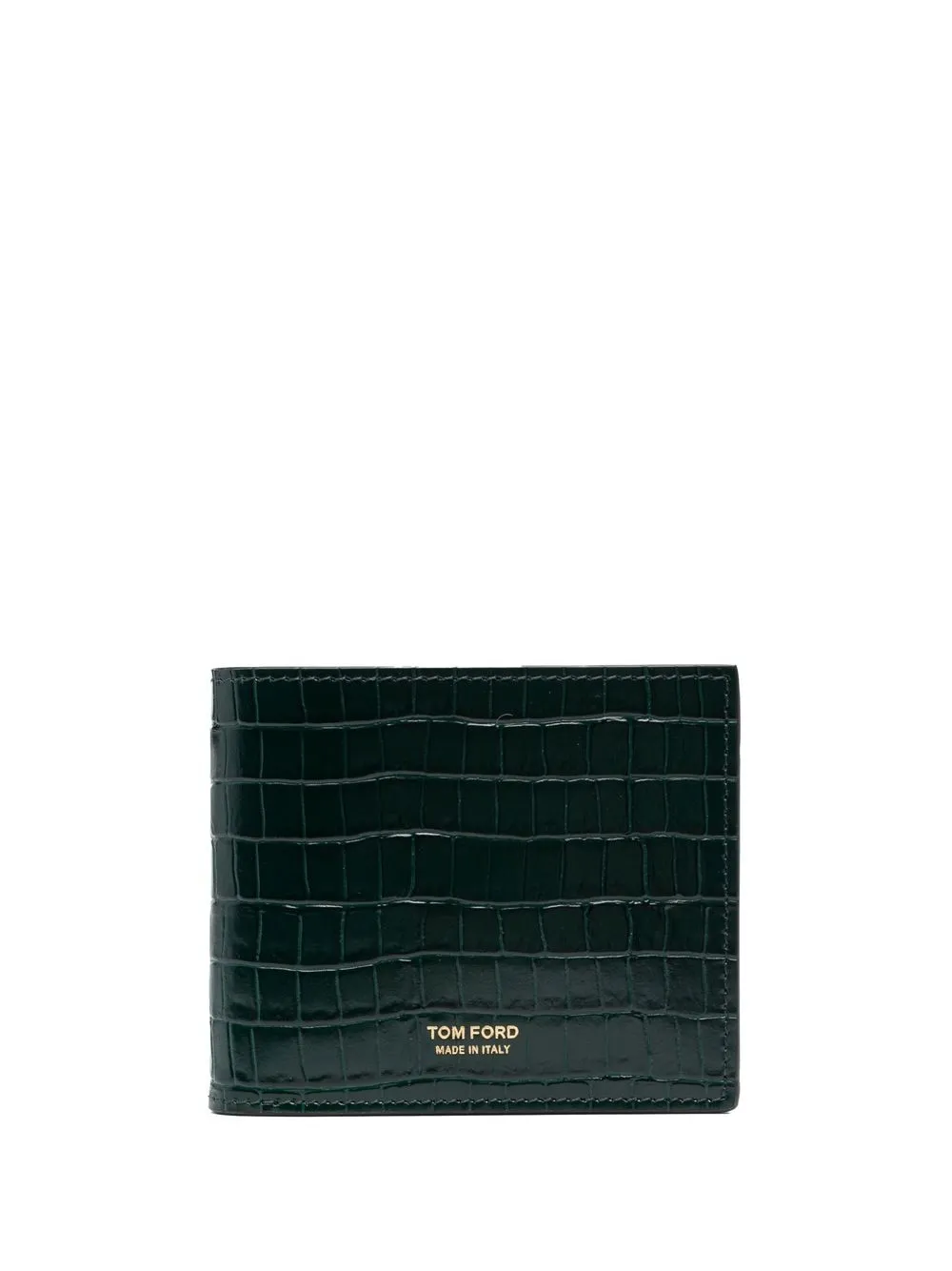 

TOM FORD T-Line crocodile-embossed wallet - Green