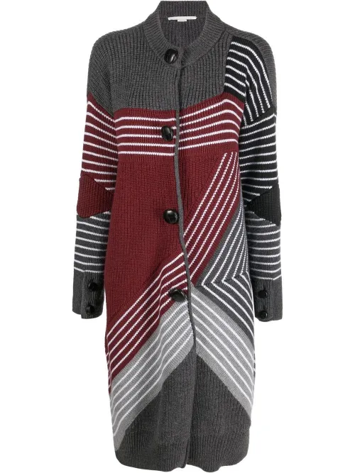 Cardigan mi-long S by S à rayures 3D - Stella McCartney - Modalova