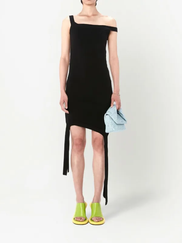 JW ANDERSON デコンストラクテッドシャツドレス JW Anderson デコンストラクテッド ドレス | ブラック | FARFETCH JP