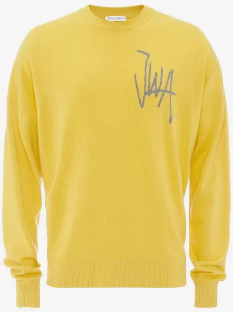 JW Anderson pull à logo en intarsia