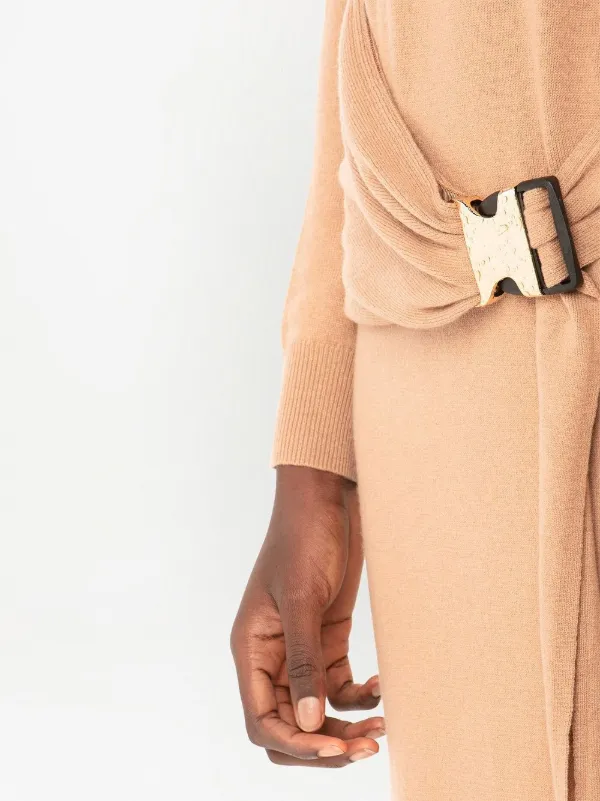 jw anderson knit dress JW Anderson Deconstructed One-Shoulder Knit Dress