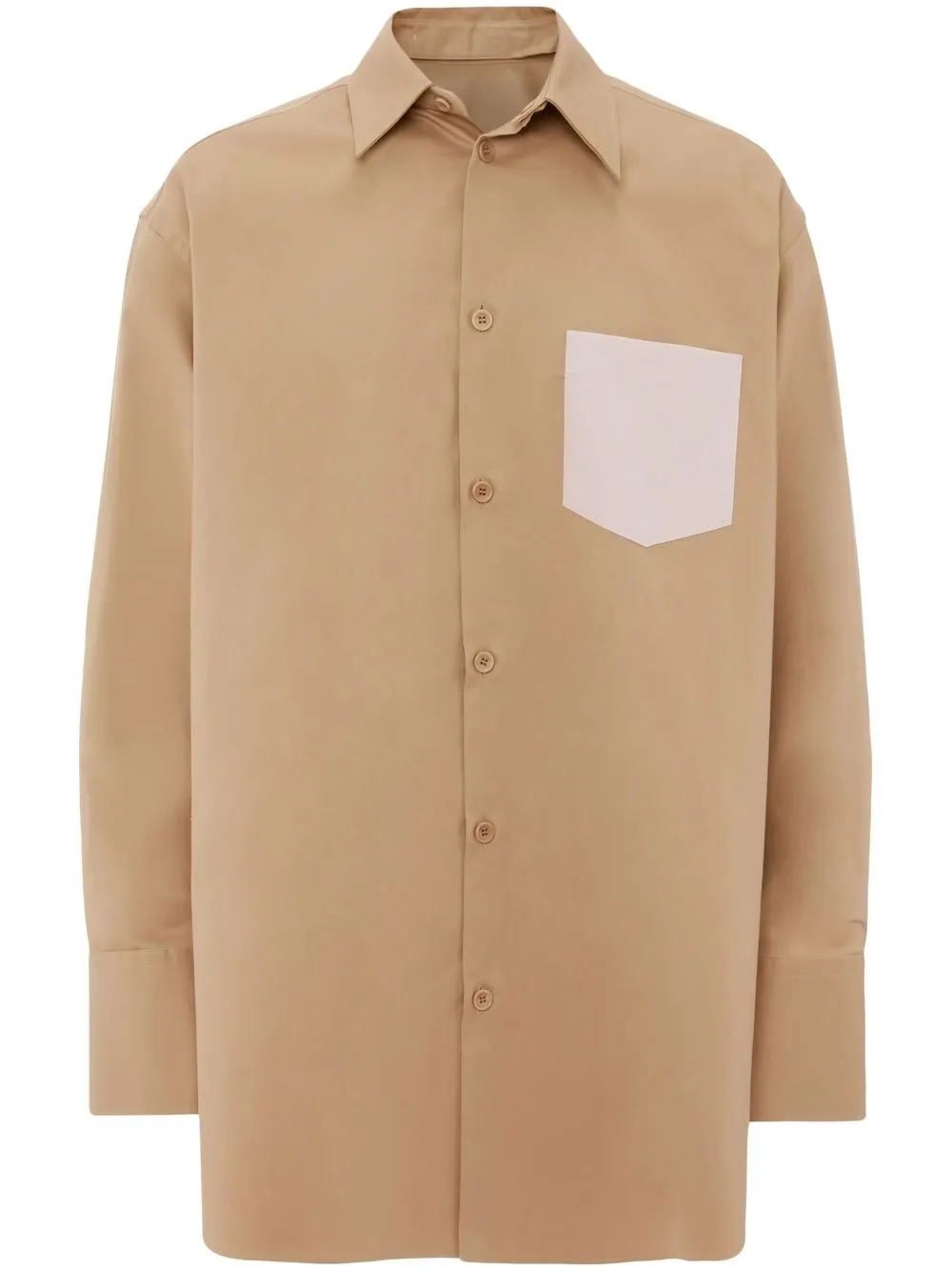 

JW Anderson detachable-collar button-up shirt - Neutrals