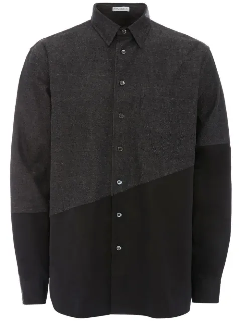 JW Anderson two-tone long-sleeve shirt 