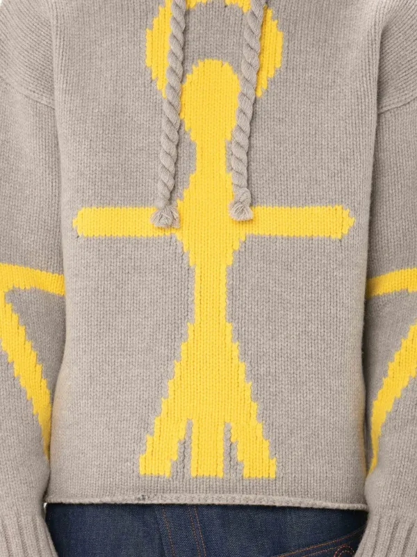 JW Anderson アンカーロゴ パーカー | グレー | FARFETCH JP