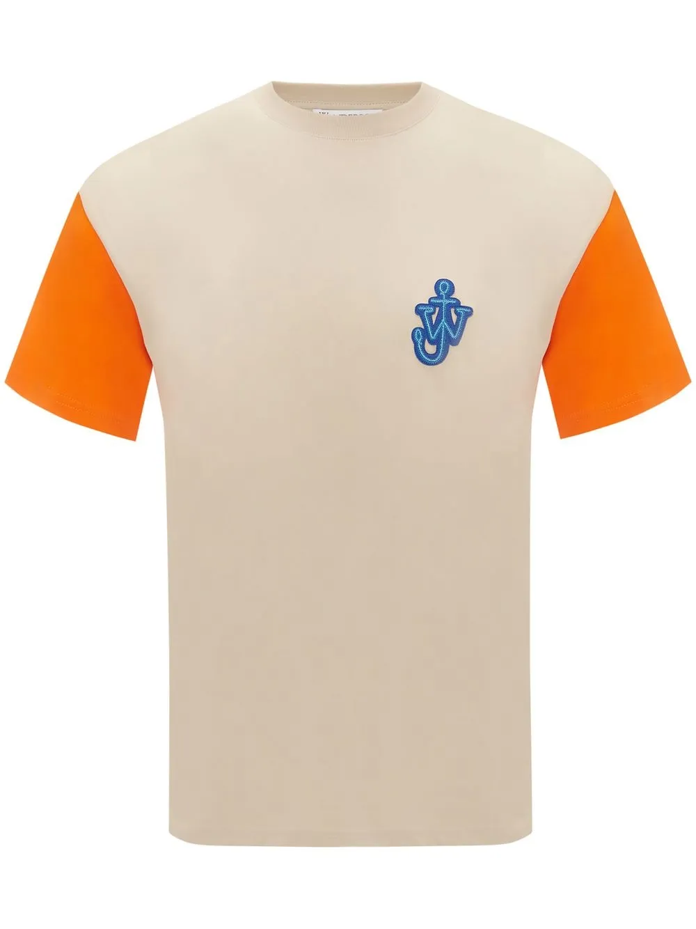 

JW Anderson JW-initials anchor logo-patch T-shirt - Neutrals