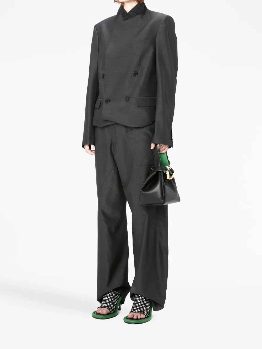 JW Anderson Broek met wijde pijpen - Grijs