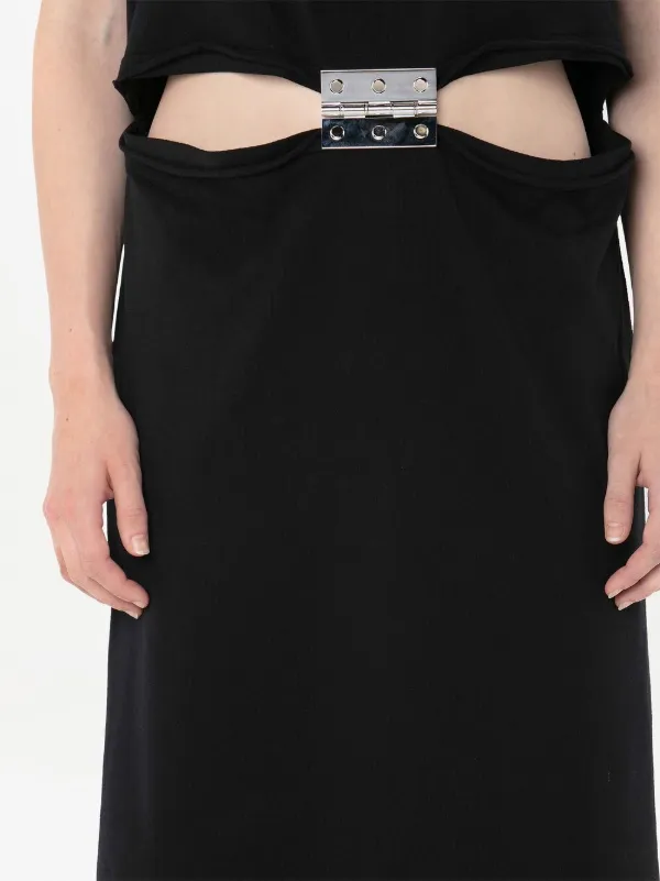 JW Anderson hinge-embellished T-shirt Midi Dress - Farfetch
