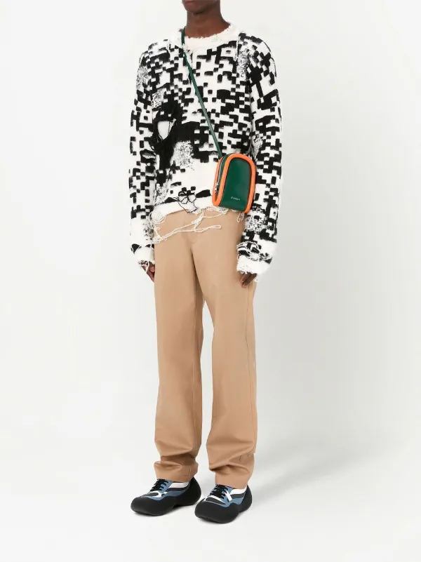 JW ANDERSON - COLOR BLACK HOODIE / カラーブロックフーディー