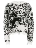 JW Anderson QR-code knit jumper - White