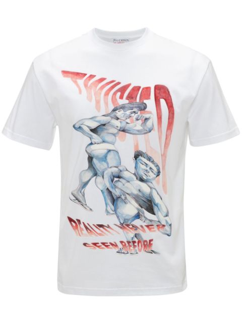 JW Anderson graphic-print cotton T-shirt Men