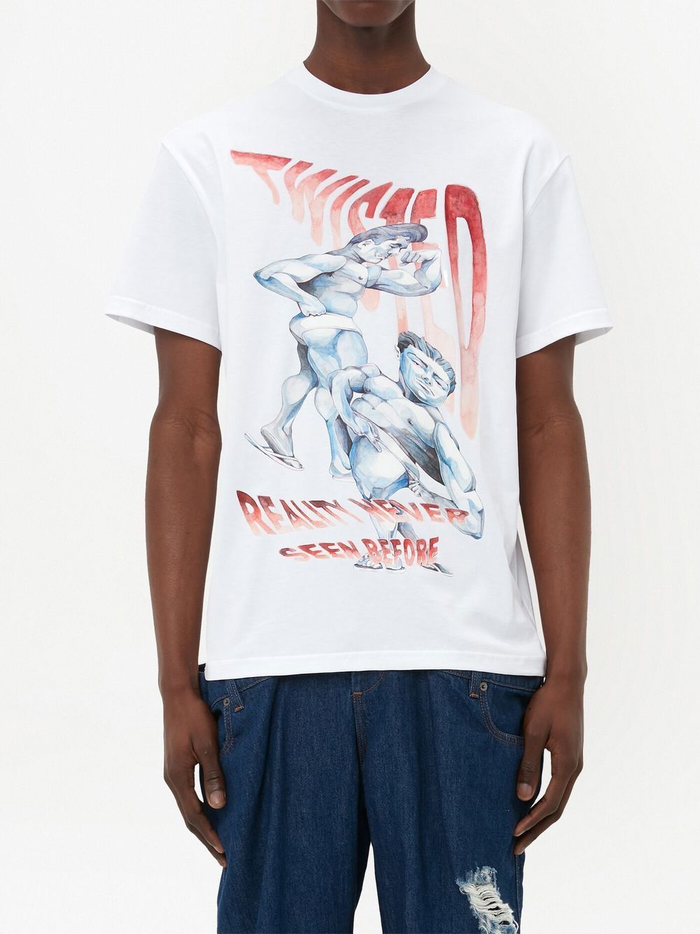 JW Anderson graphic-print cotton T-shirt Men