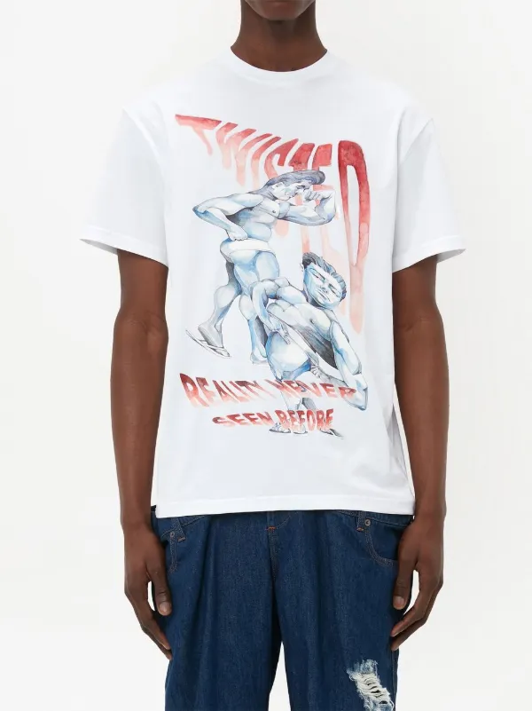 JW Anderson POL ANGLADA Tシャツ | ホワイト | FARFETCH JP