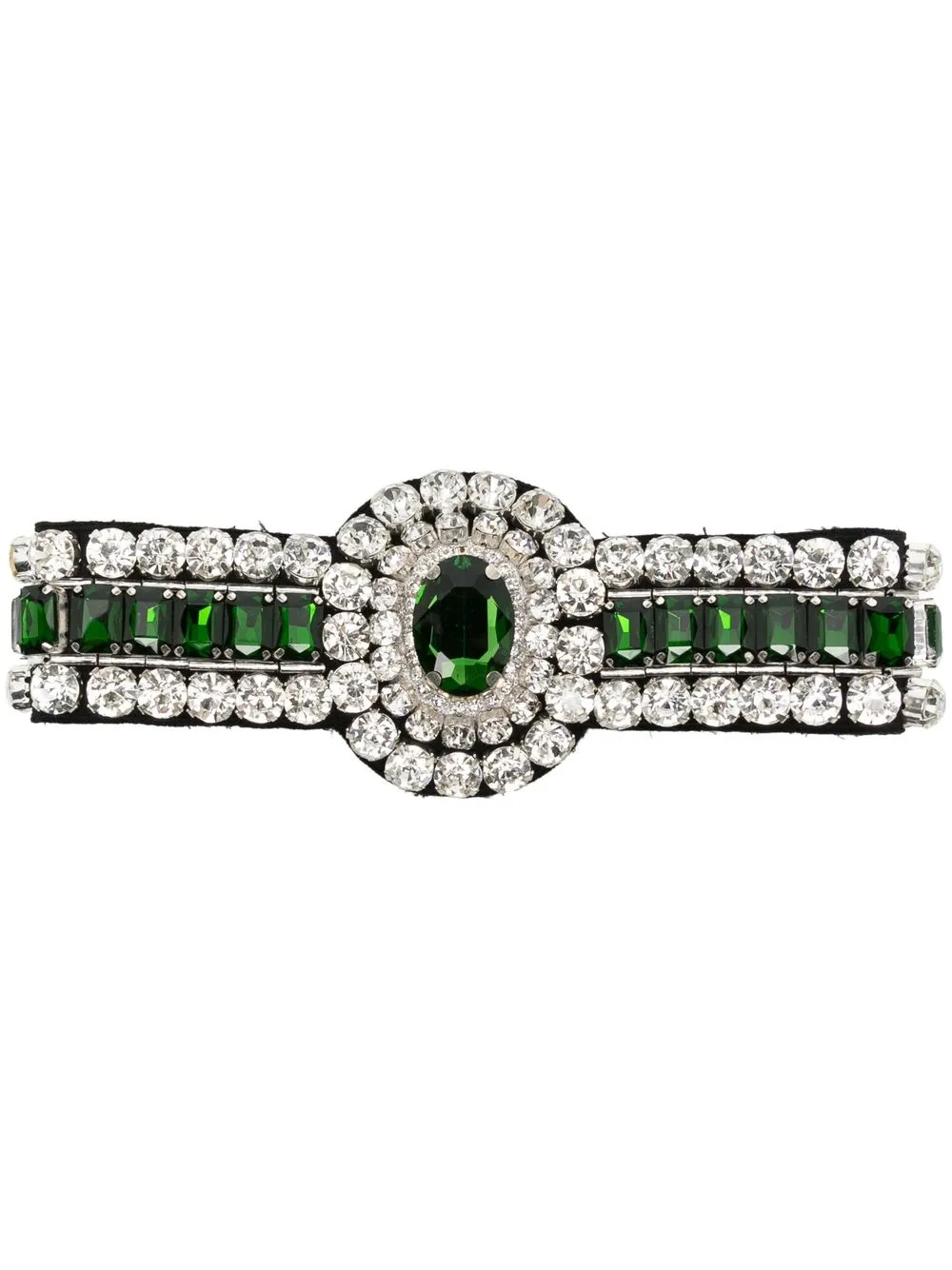 

David Koma crystal-embellished garter - Green