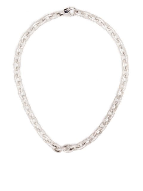 DARKAI crystal-embellished curb chain necklace