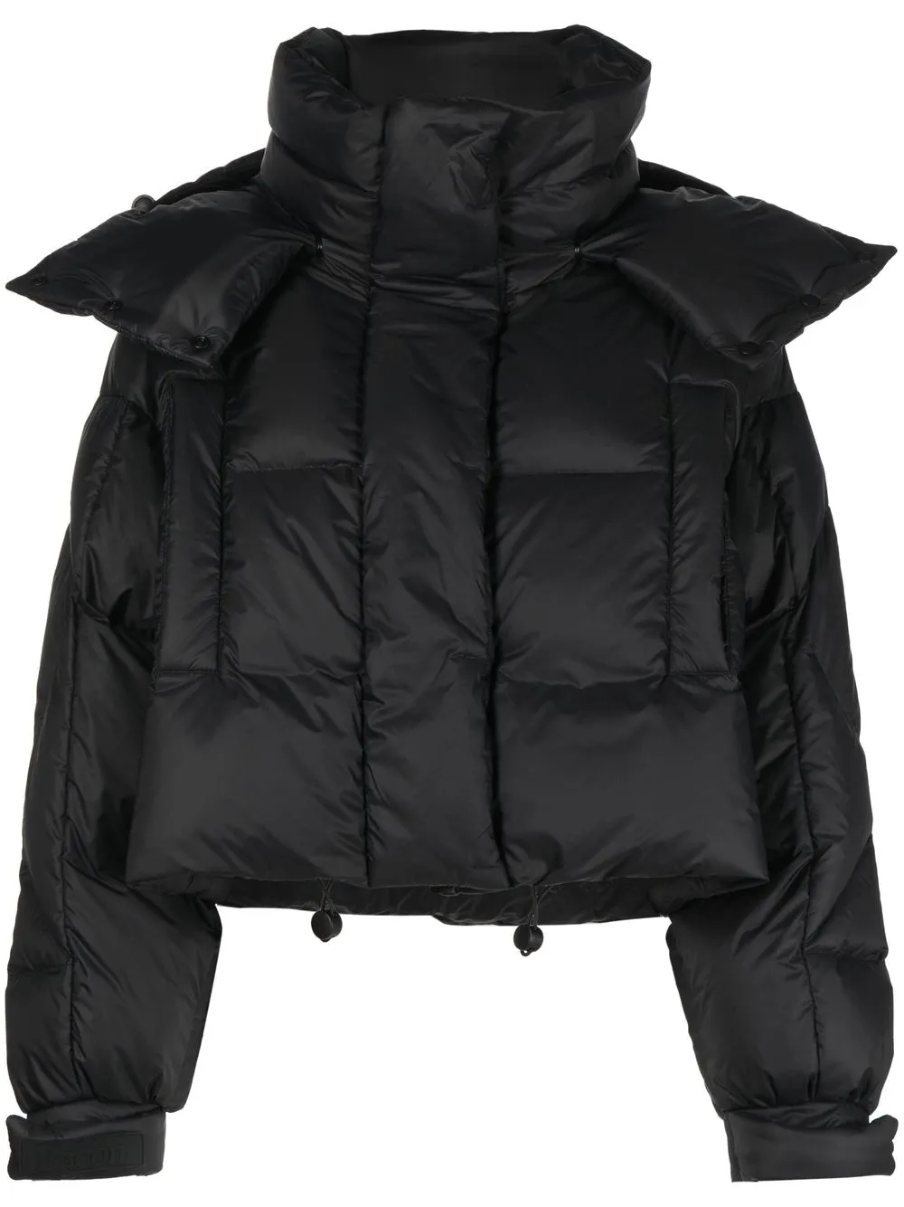 

Bacon feather-down cropped puffer jacket - Black