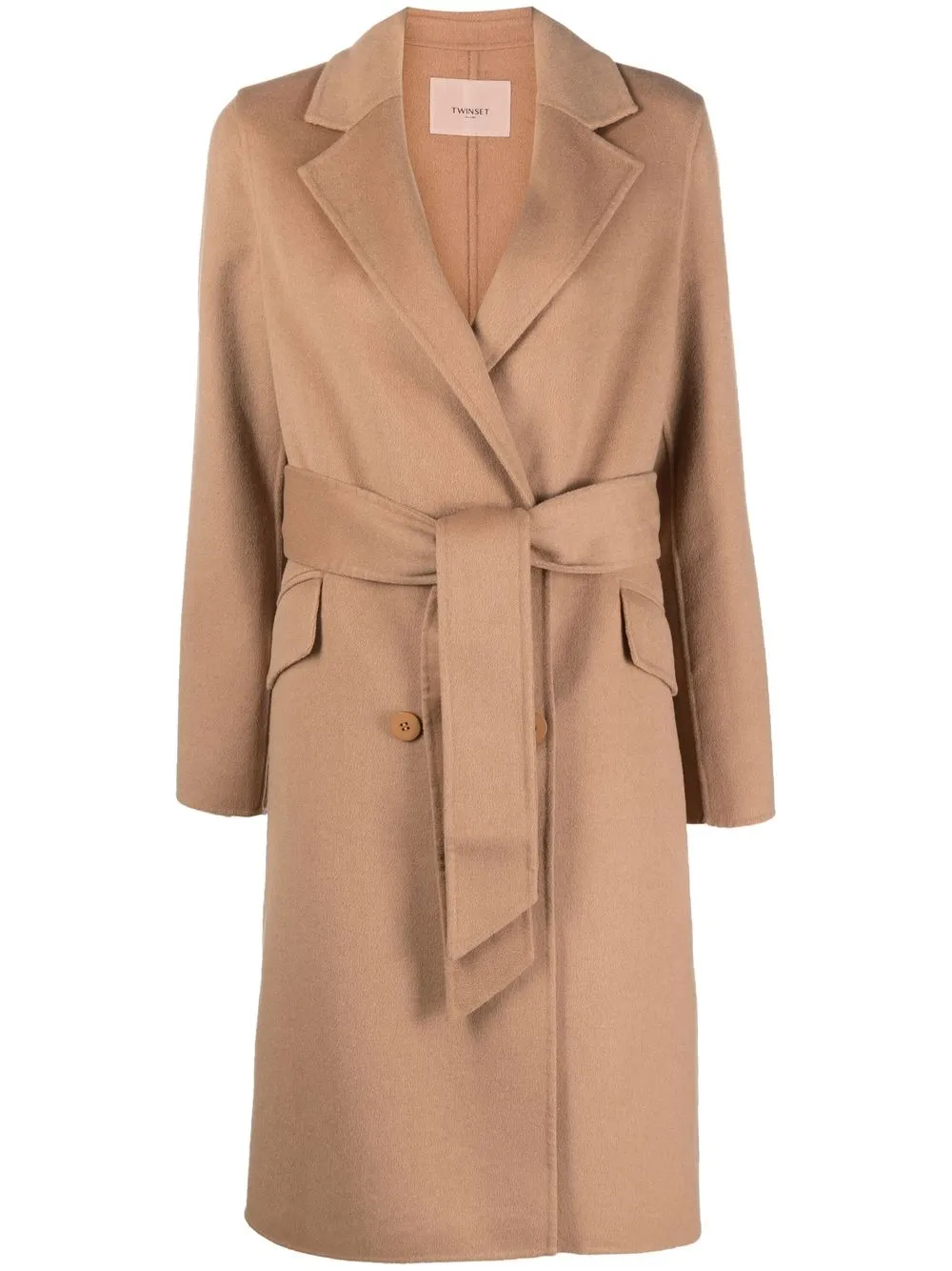 

TWINSET double-breasted coat - Brown