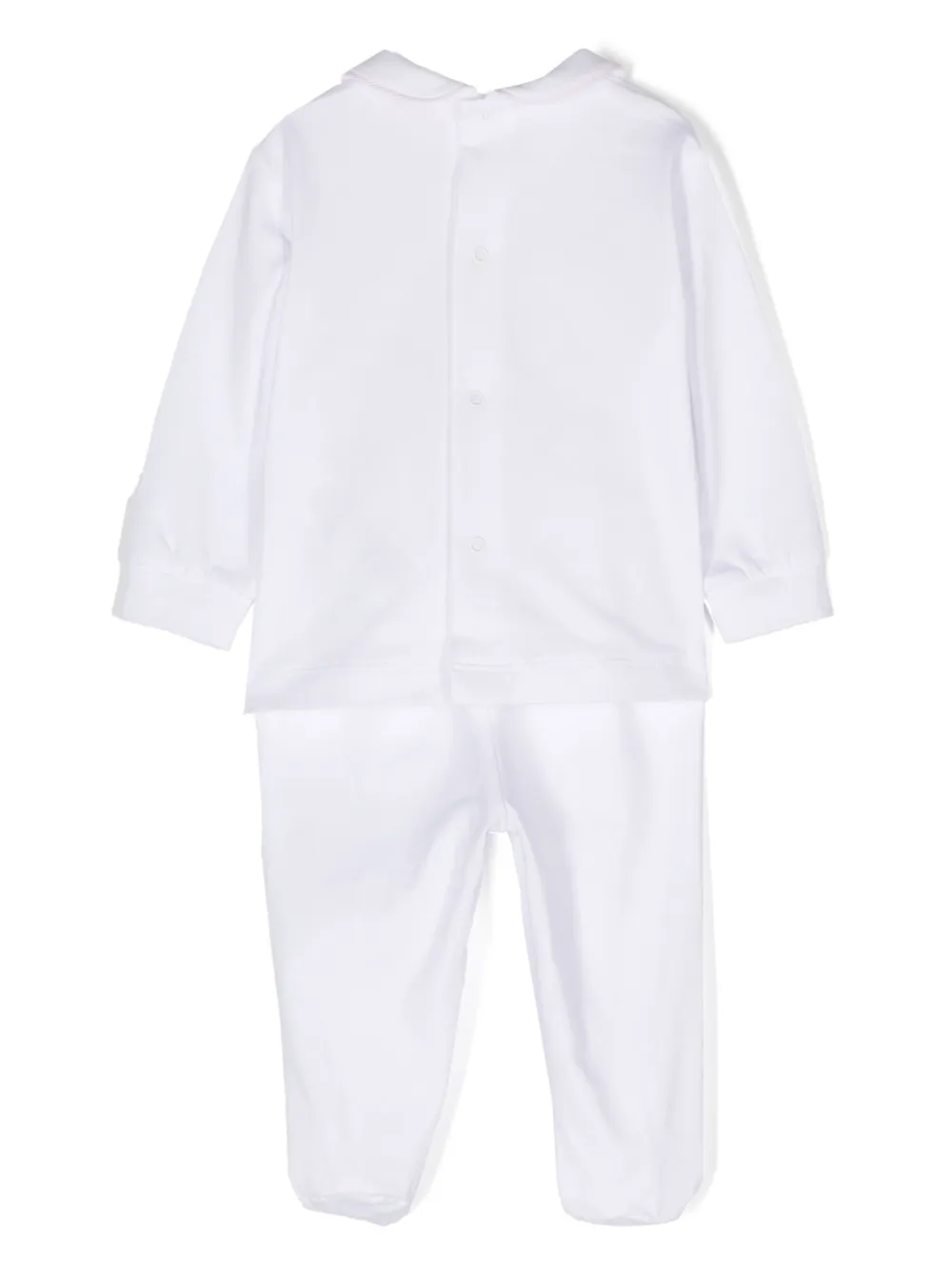 Il Gufo Teddy-bear two-piece set - Wit