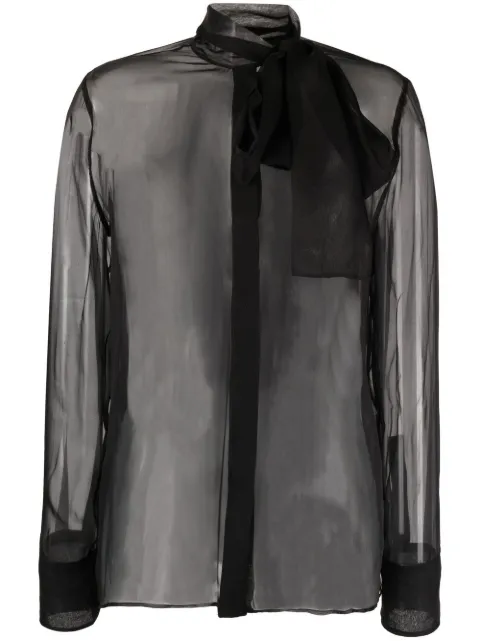 Valentino Garavani scarf detail chiffon blouse