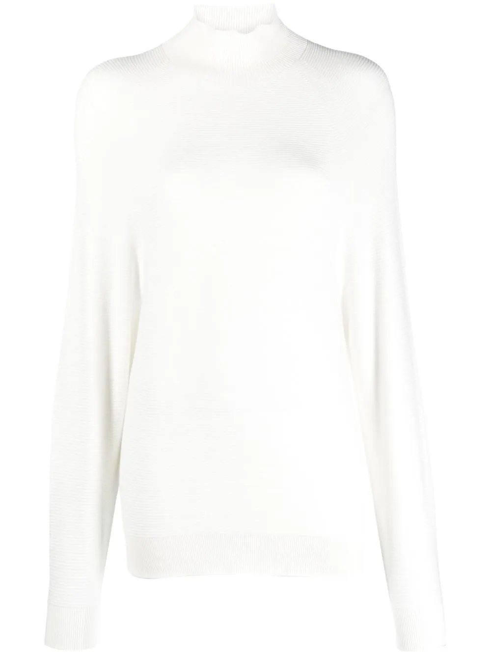

Emporio Armani ribbed-knit roll-neck jumper - White