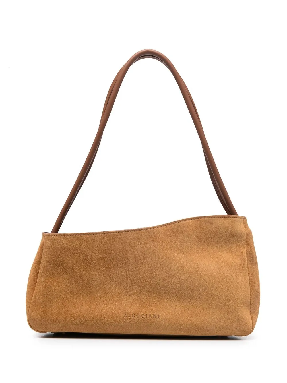 

Nico Giani debossed-logo asymmetric shoulder bag - Brown