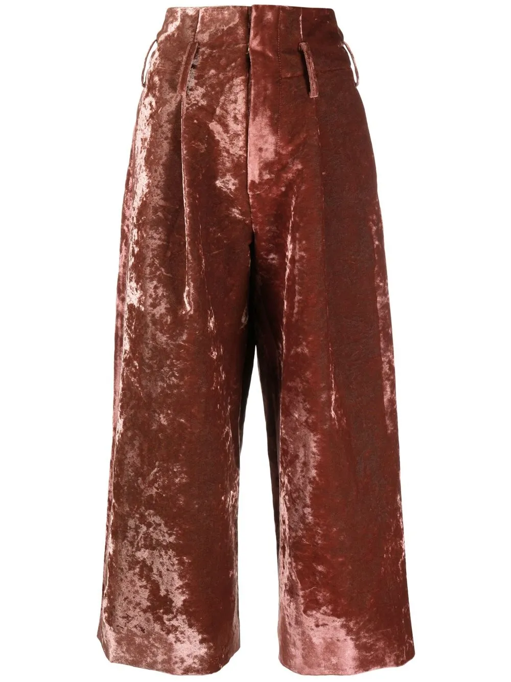 

Uma Wang high-waist cropped trousers - Red