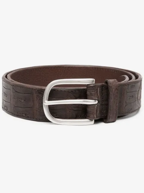 Orciani Animal-embossed leather belt