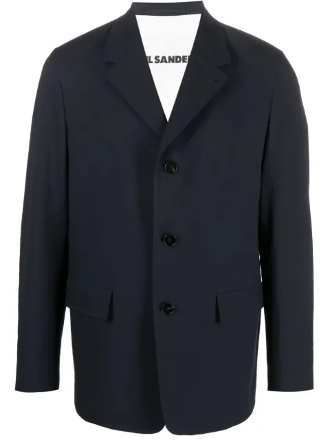 Jil Sander button-fastening single-breasted blazer