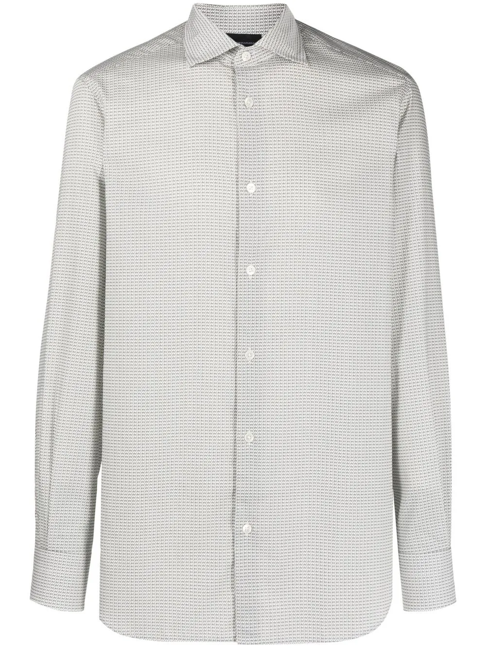 

Emporio Armani geometric-pattern shirt - White