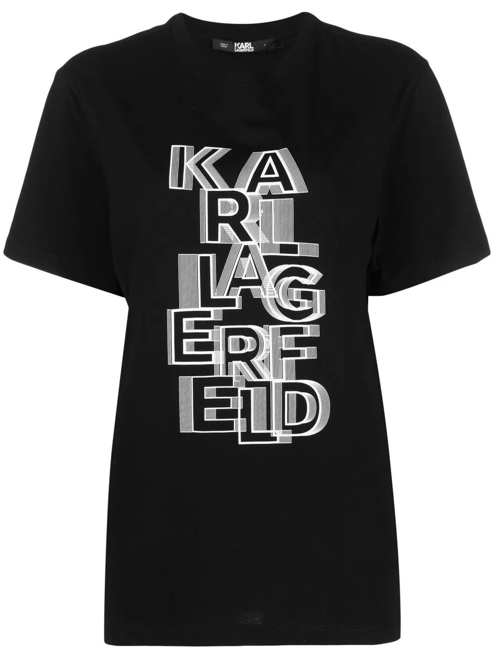 

Karl Lagerfeld playera con logo estampado - Negro