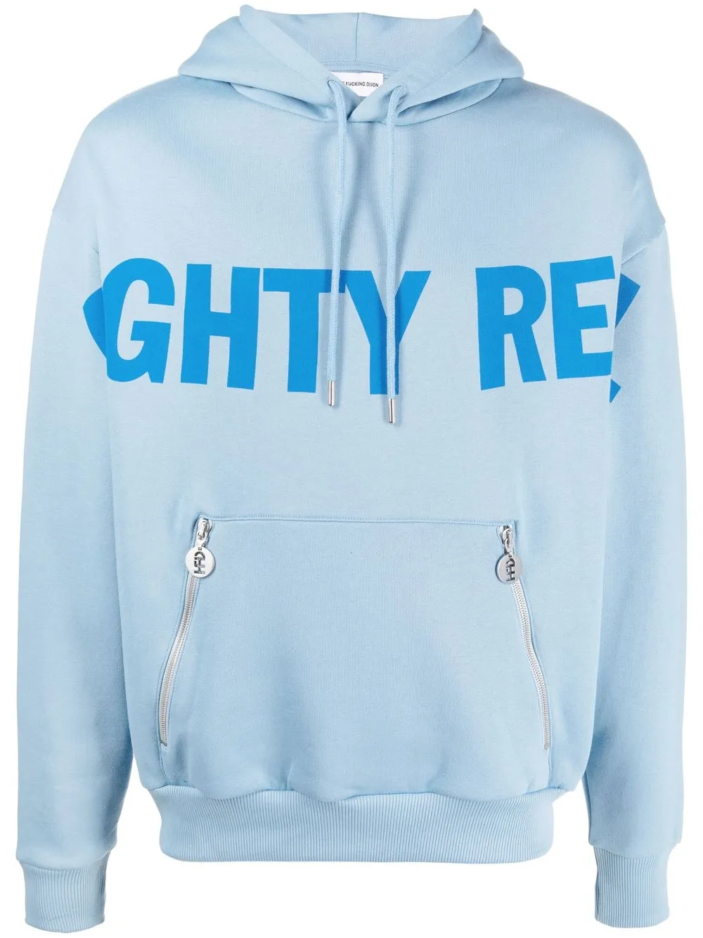 

Honey Fucking Dijon hoodie con estampado gráfico - Azul