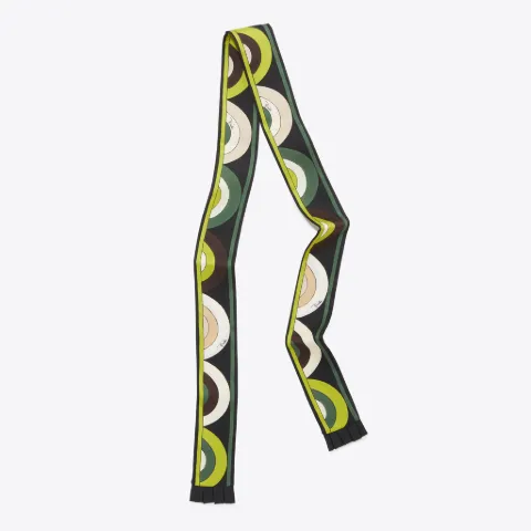 Onde-Print Silk-Twill Scarf