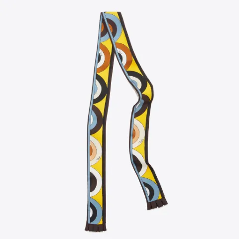 Onde-Print Silk-Twill Scarf