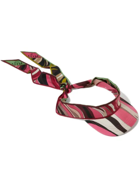 PUCCI graphic-print silk visor 