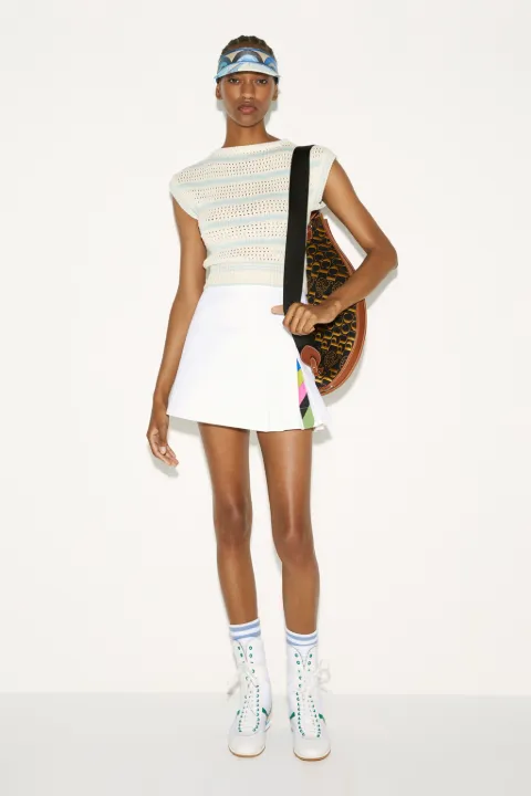 Stripe-Jacquard Sweater Vest
