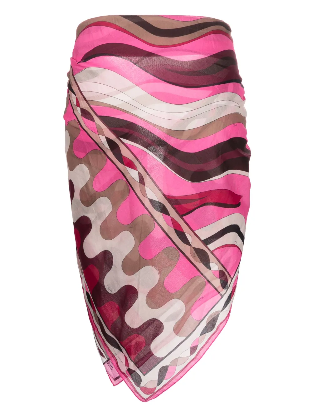 PUCCI Sarong met geometrische print - Roze