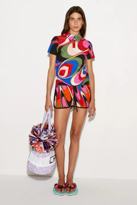 Iride-Print Cotton Shirt