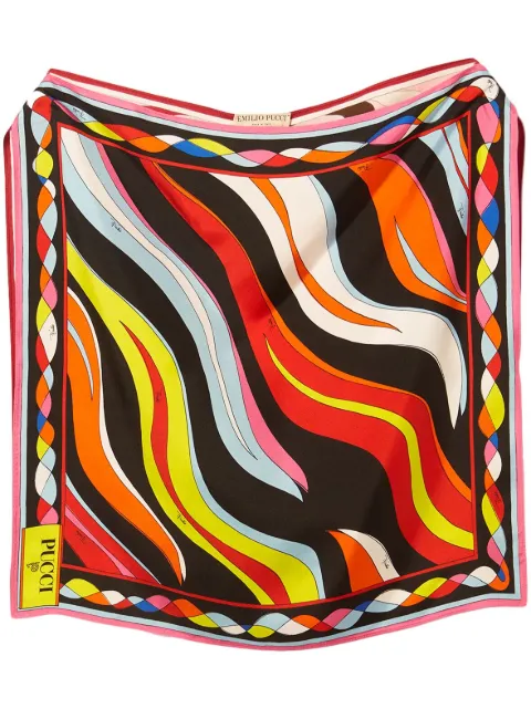 PUCCI - abstract-print silk top