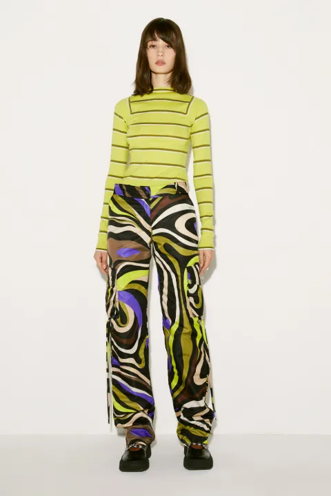Marmo-Print Cargo Trousers