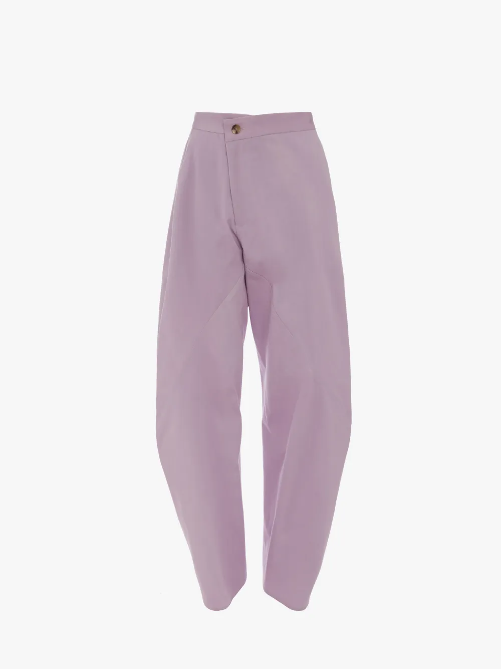 Jw Anderson Asymmetric Stretch-cotton Trousers In Purple