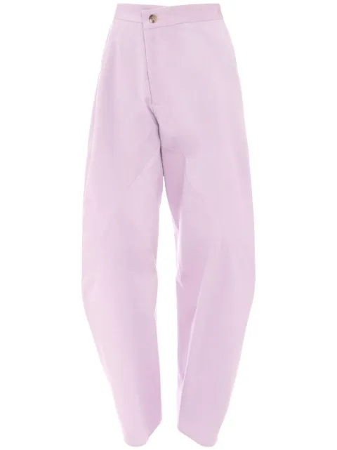 off-centre tapered-leg trousers