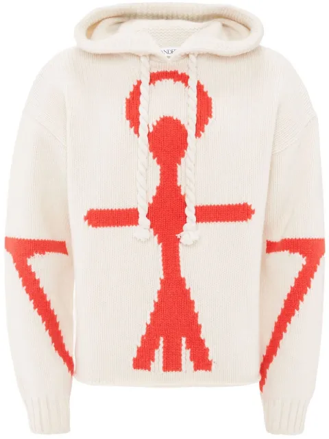 JW Anderson Anchor logo-detail hoodie
