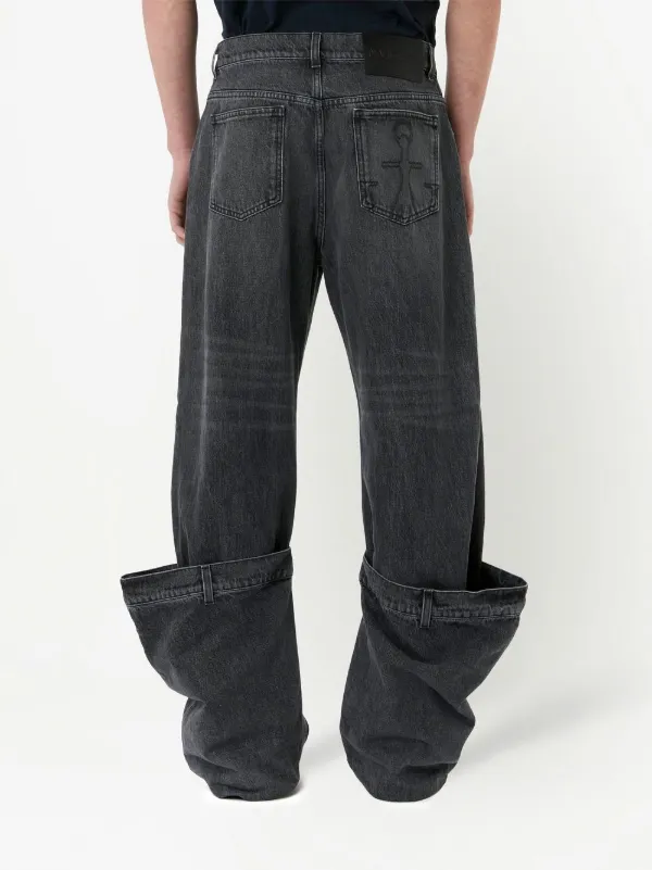 JW Anderson straight-leg Bucket Jeans | Black | FARFETCH