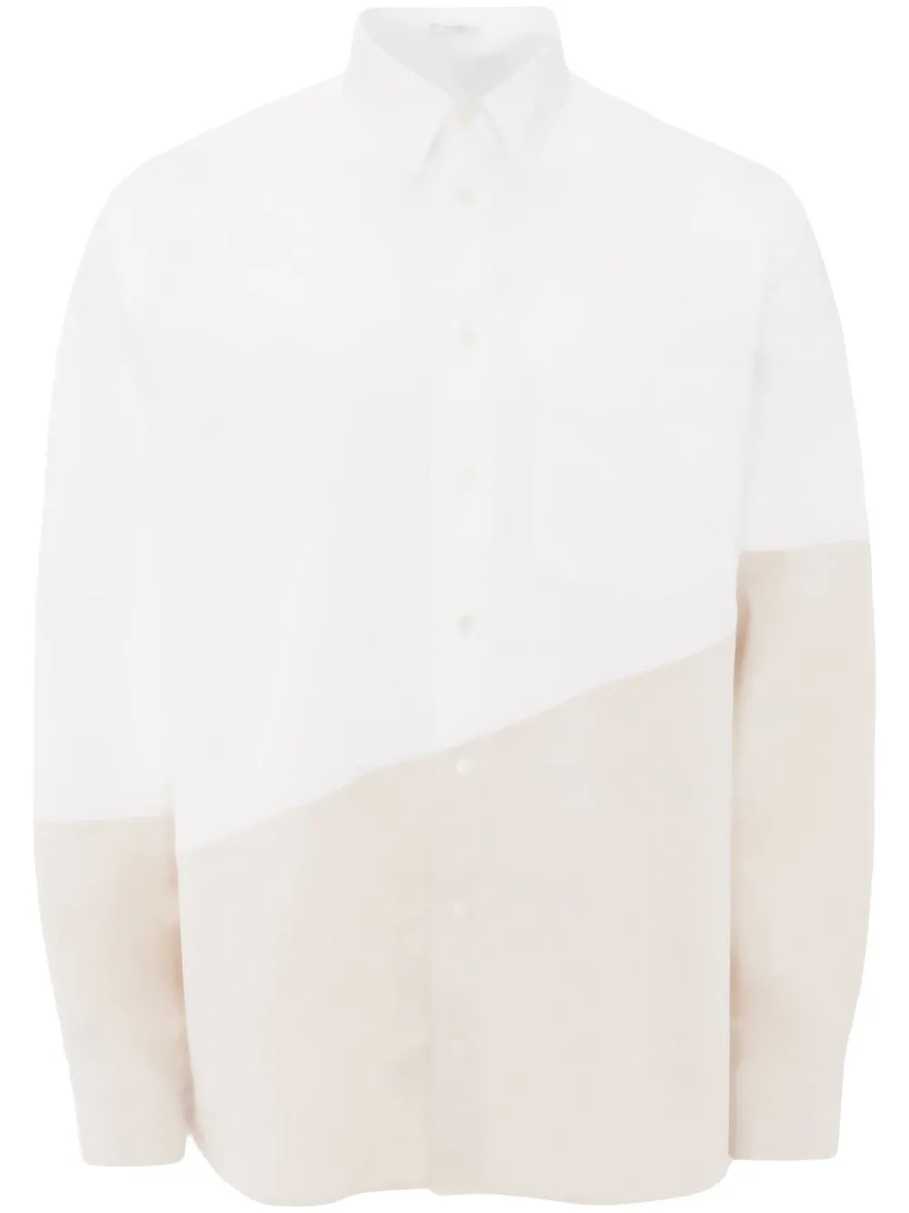 

JW Anderson two-tone panel shirt - White