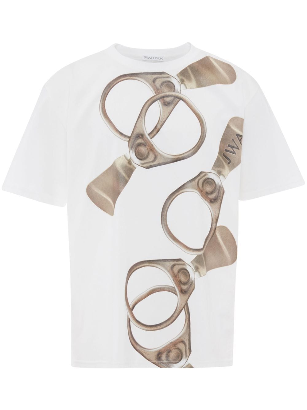 

JW Anderson playera con logo estampado - Blanco