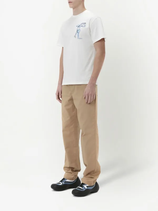 【関税込み】JW Anderson オフホワイト Placed プリントTシャツ JW Anderson POL ANGLADA PLACED Tシャツ | ホワイト | FARFETCH JP